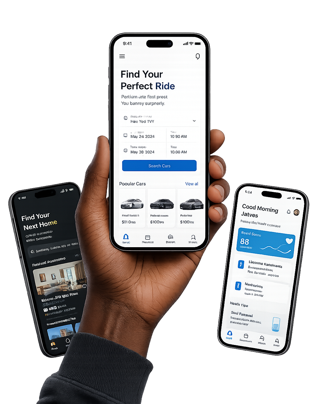 Studio97 mobile app design preview